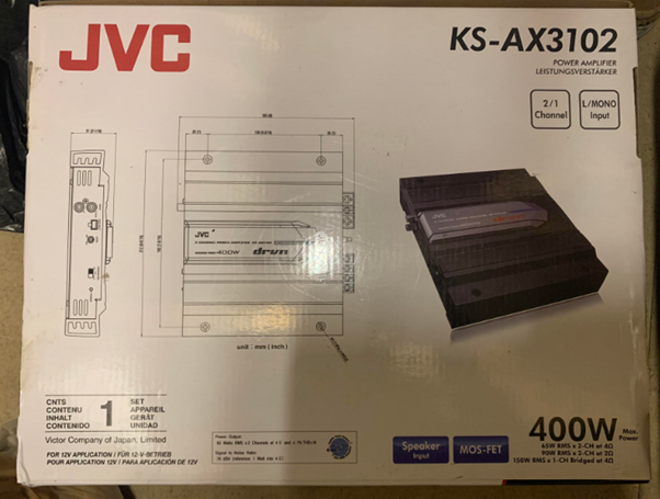 JVC KS-AX3102 Power Amplifier (Sealine Part Number 11014959)