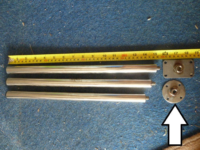 ROUND SEAT PLATE 58MM DIAMETER (M8 NUT)