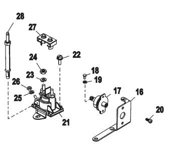 Mercruiser Starter Solenoid for 4.3 petrol engine.