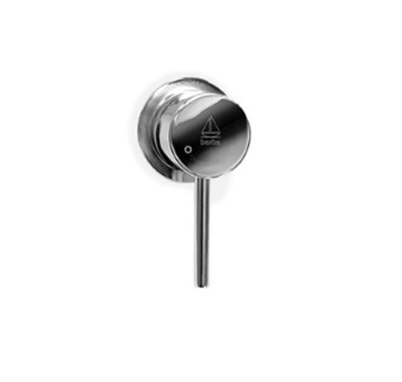 Barka Chromed Brass One Handle Bulkhead Shower Mixer Control Classic