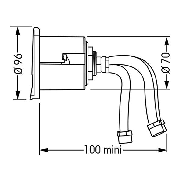 Water Housing Mixer Tap White