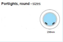236mm DIA. Type D Window
