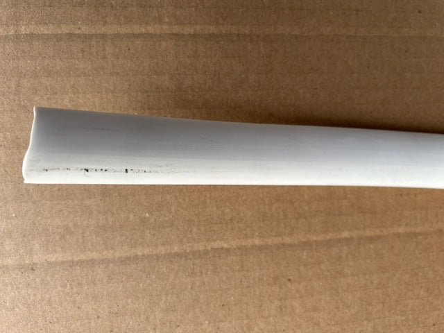 White Fender Rubbing Strake Insert for 50mm Aluminium Profile