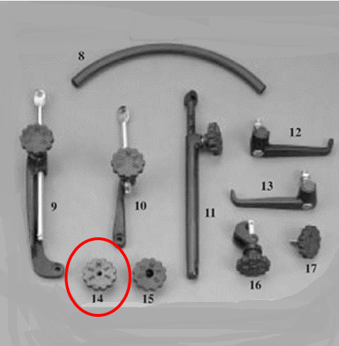 Bomar Hatch Female Knob 5/16"