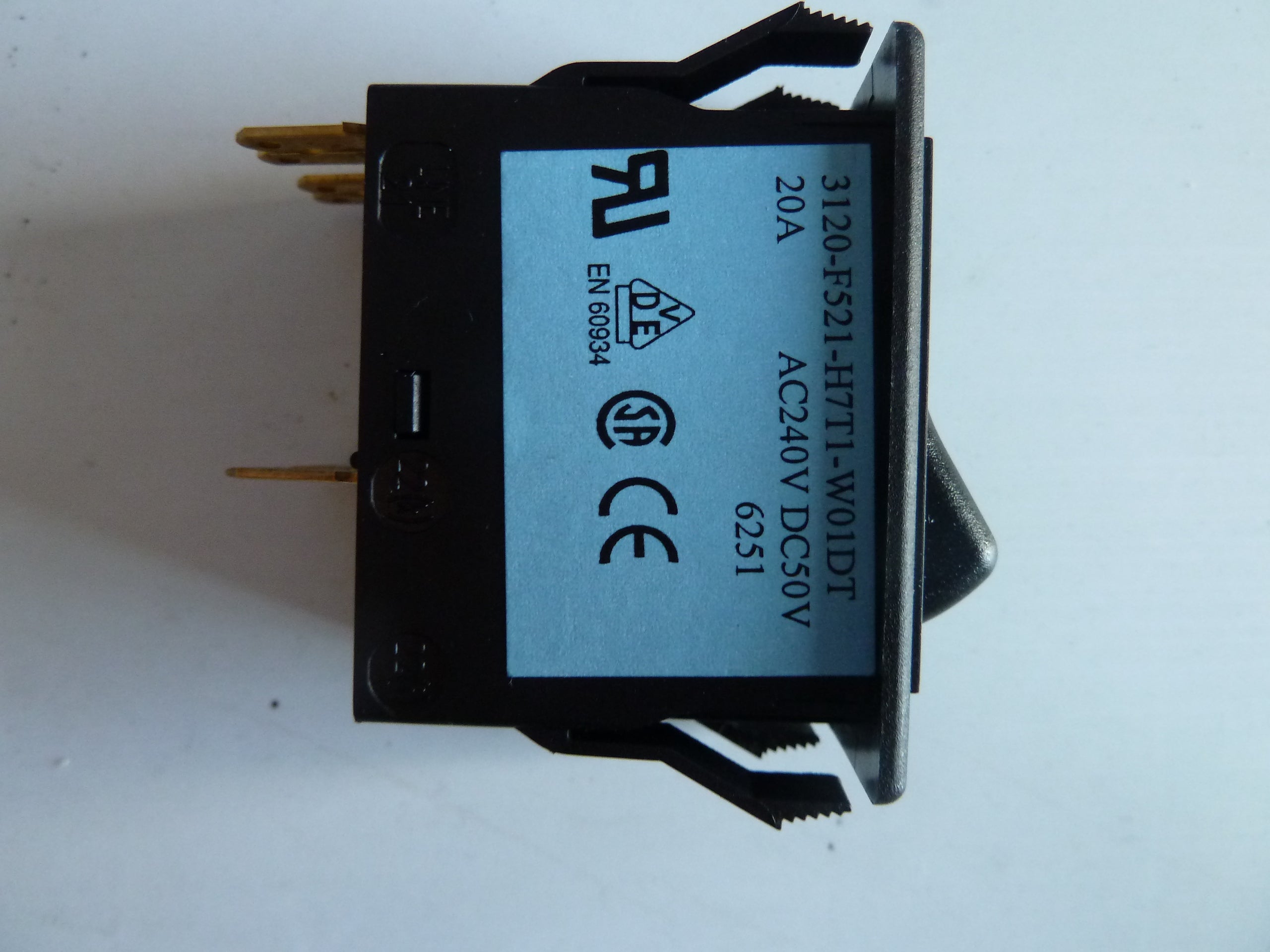 20A Black D/P Circuit Breaker