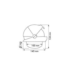 OFFSHORE COMPASS 105 BLACK-BLACK FLAT CARD