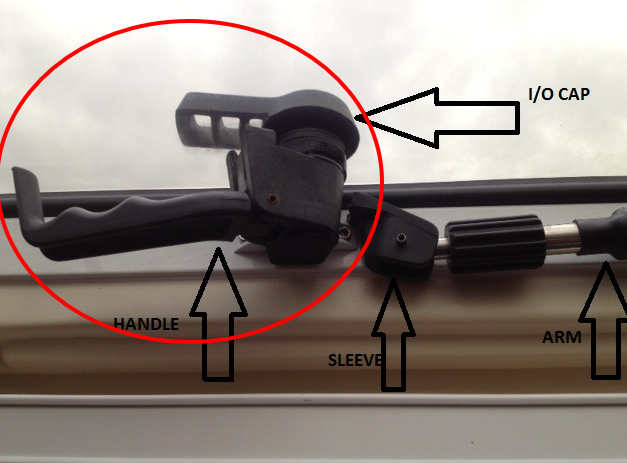 Bomar Hatch Left Hand Extruded Dog Handle