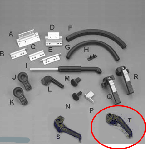 Bomar Hatch Right Hand Extruded Dog Handle