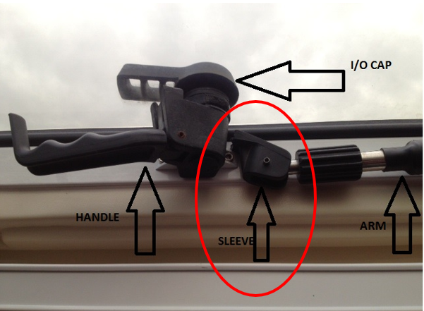 Bomar Bracket Right Hand Extruded Dog Handle Sleeve
