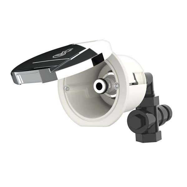 Water Housing Inlet Straight Coupling White