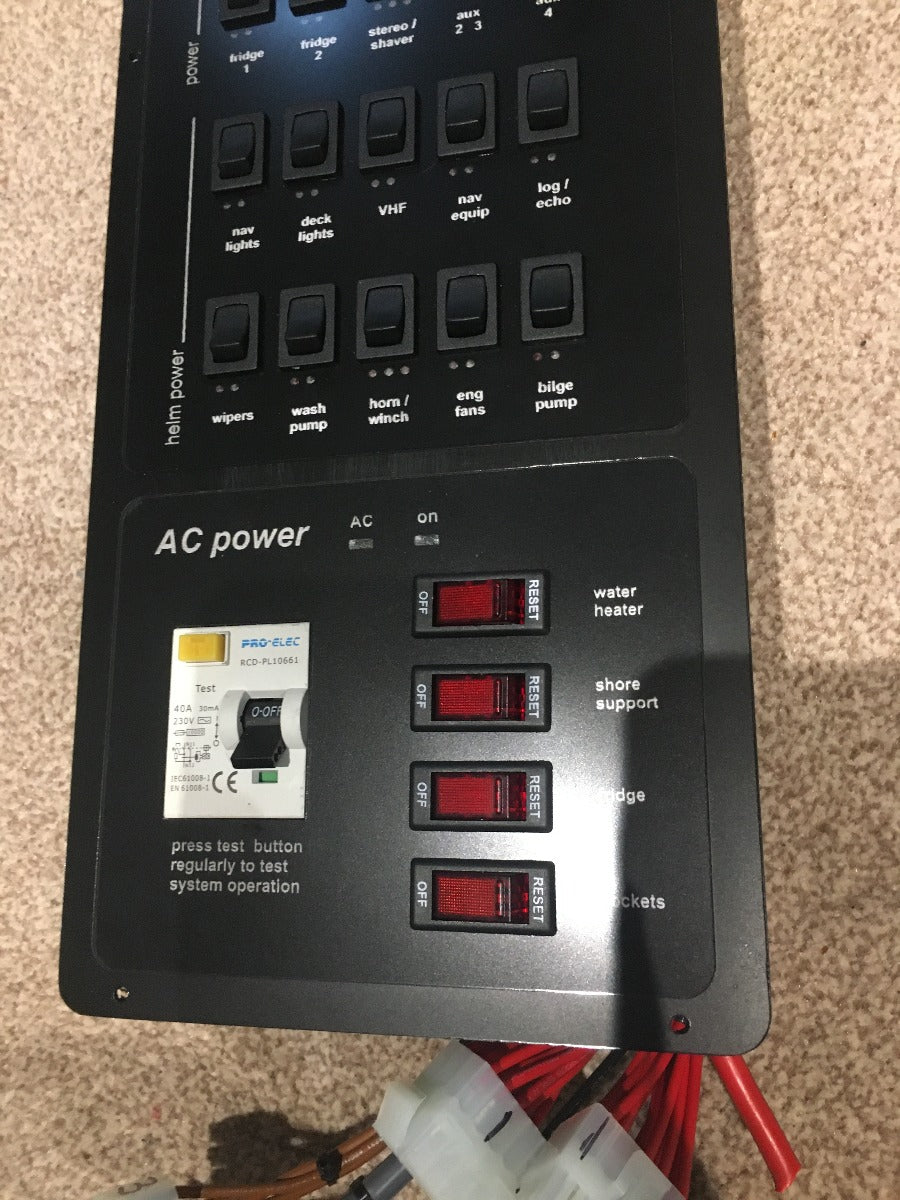 Sealine 310/360 Ambassador 12V/240V Cabin Panel