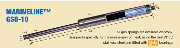 400N Gas Strut Large
