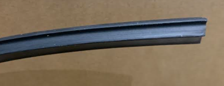 Sealine 328, 365 & 450 Statesman Black Rubbing Strake Fender Insert (50mt Roll)