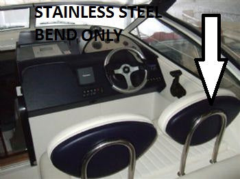 STAINLESS STEEL HEADREST BEND FOR SEALINE S25 & F34