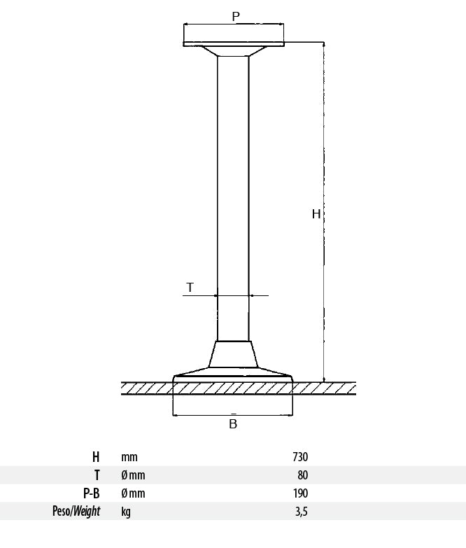 Speedy Table Pedestal