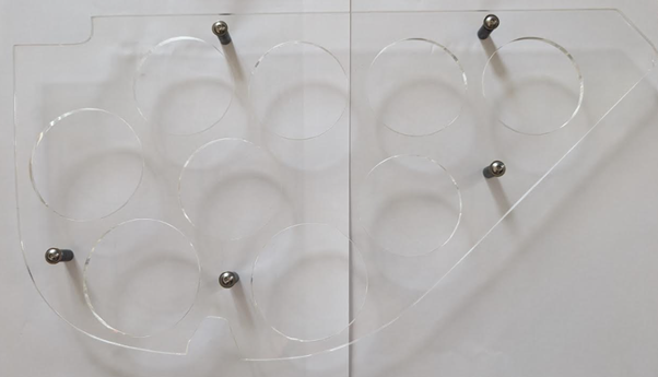 Sealine S48 Perspex Drinks Cabinet Holder