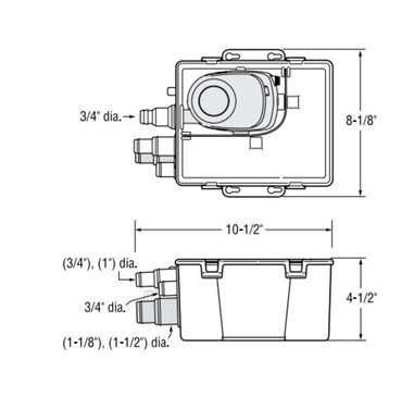 Attwood S500 Sahara Shower Sump System 12v