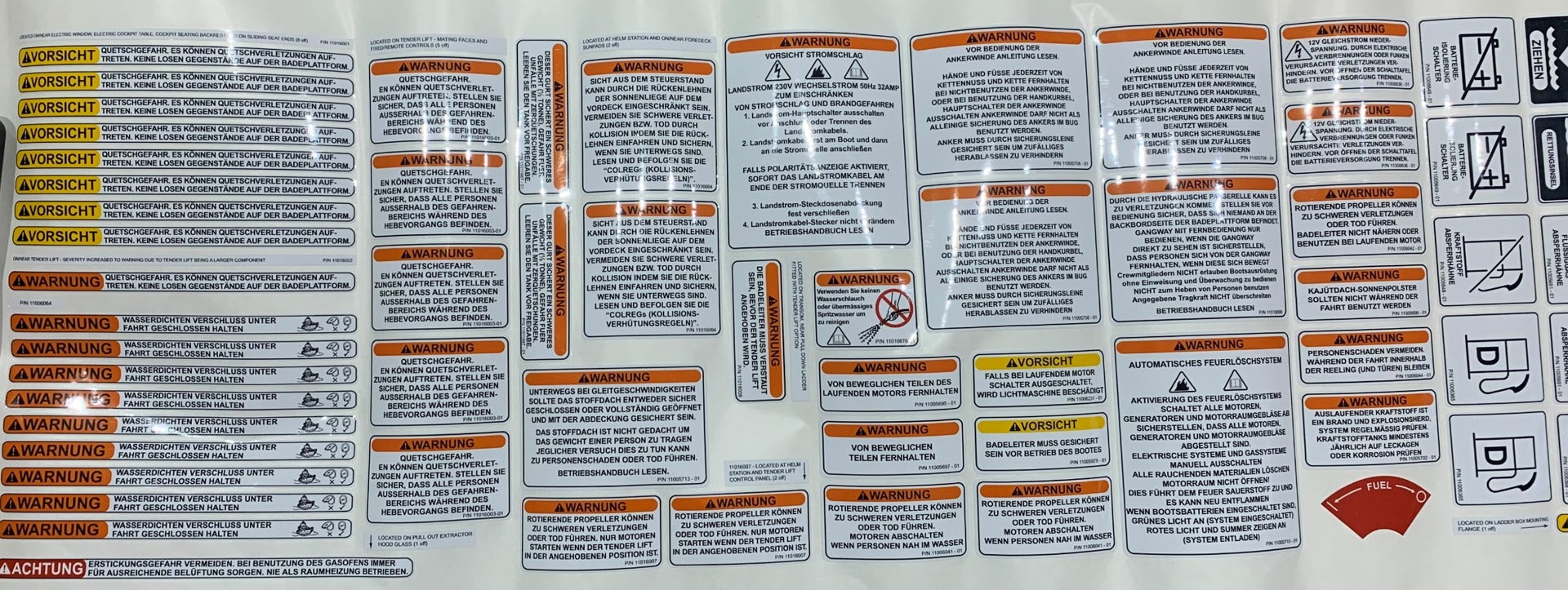 Multi Sticker Set for SC42 in German