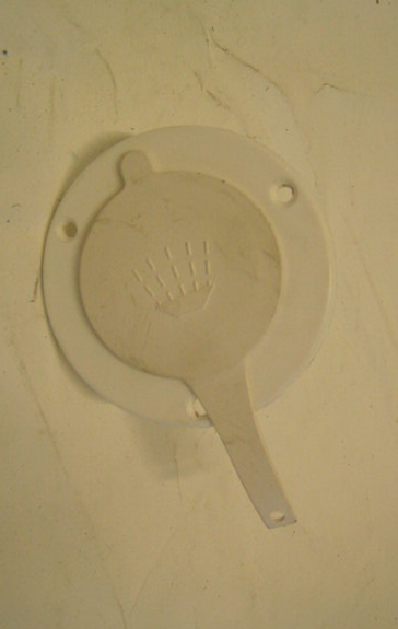 Recessed Shower Cup & Flap Only (White)