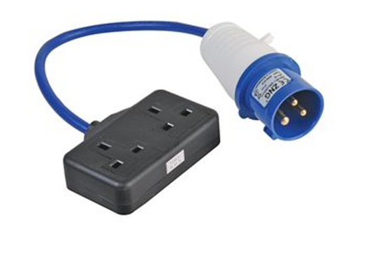 Shore Power 16A, 230V, 2 Gang Site Lead