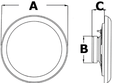 Ultra Slim IP65 Stereo Speaker 180mm 30w