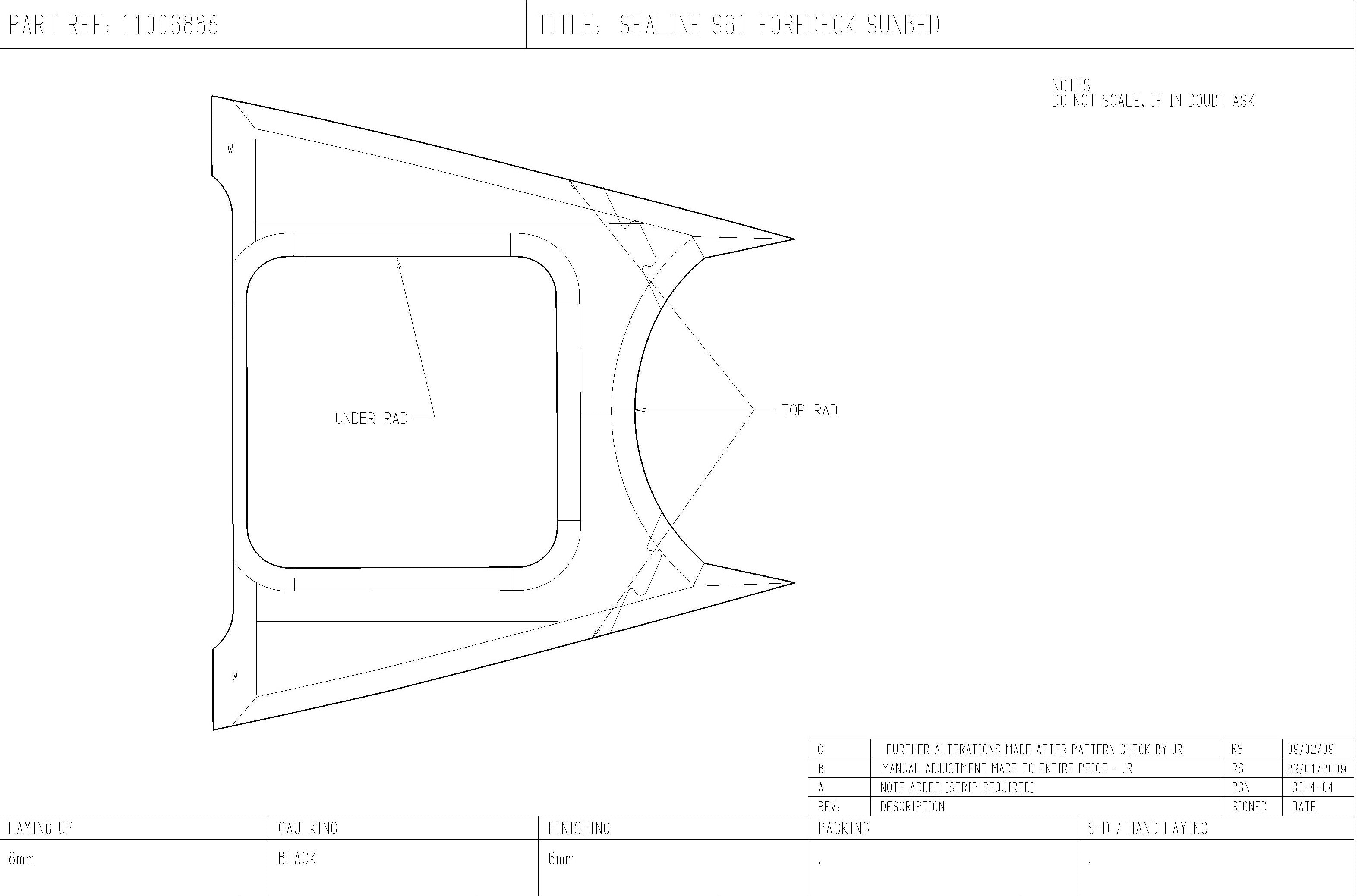 T60 Teak Foredeck Sunbed Set
