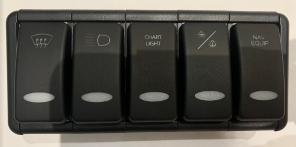 Sealine T50 Seaplex 376RSP 5-Way Rocker Switch (Address 817)
