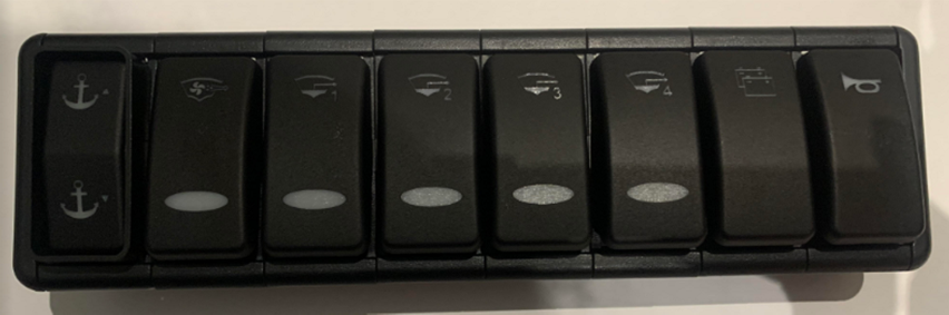 Sealine T50 Seaplex 376RSP 8-Way Rocker Switch (Address 801 / 857)