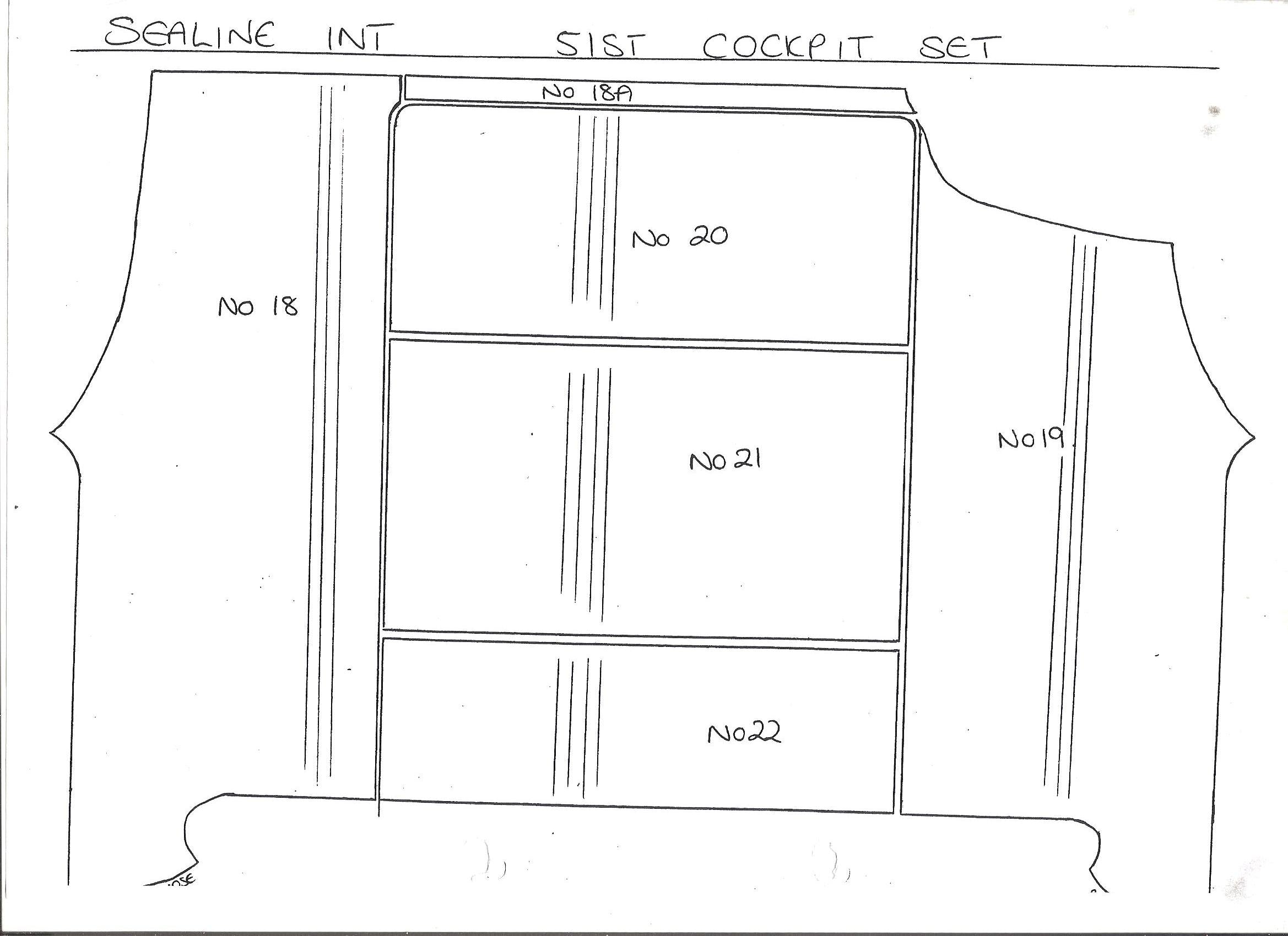 Sealine T51 Cockpit Teak Set