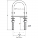 M8 100x35mm U-Bolts (Small)