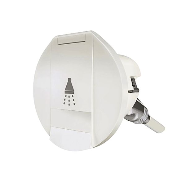 Water Housing Outlet Straight Coupling White