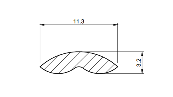 Sealine 195, 215, 255, 285 and 305 Window Screw Cover Insert Black (Per m)
