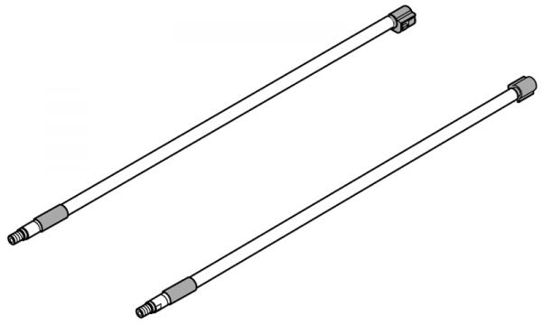350MM INSERTA GALLERY RAIL CHROME